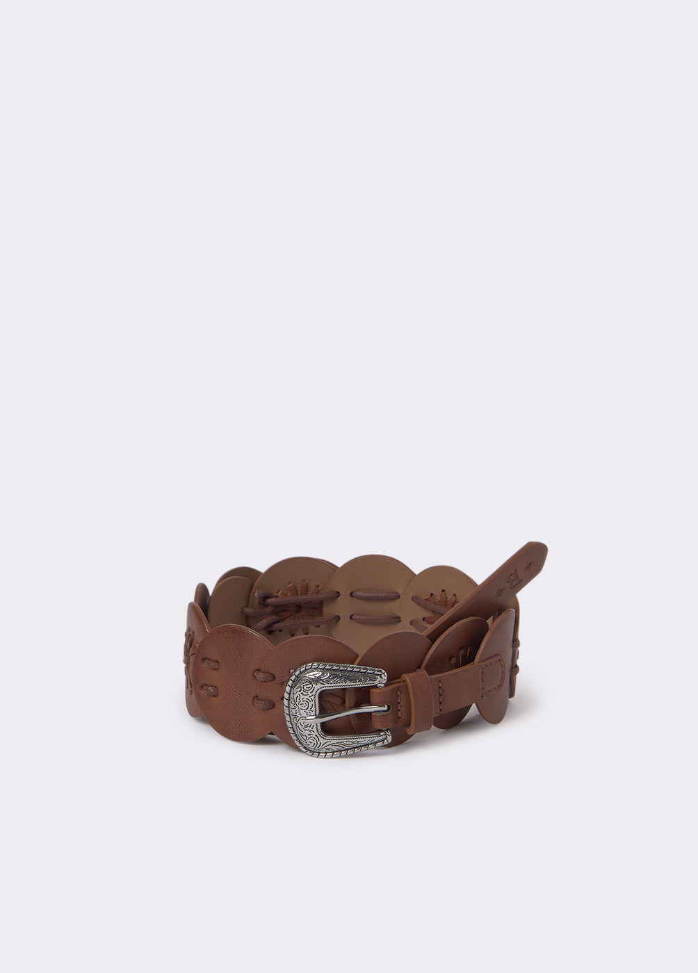Cinturón círculos bordados