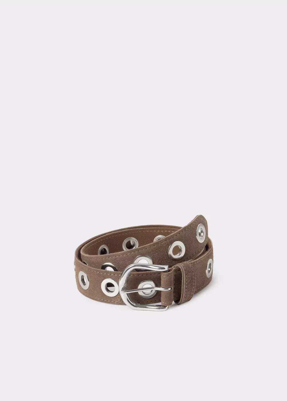 Cinturón piel eyelets