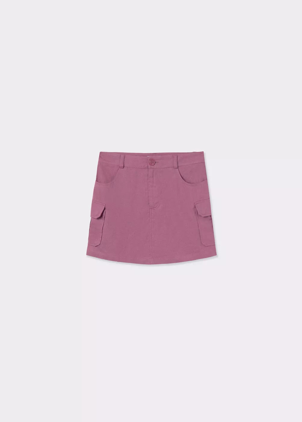 Falda cargo lino