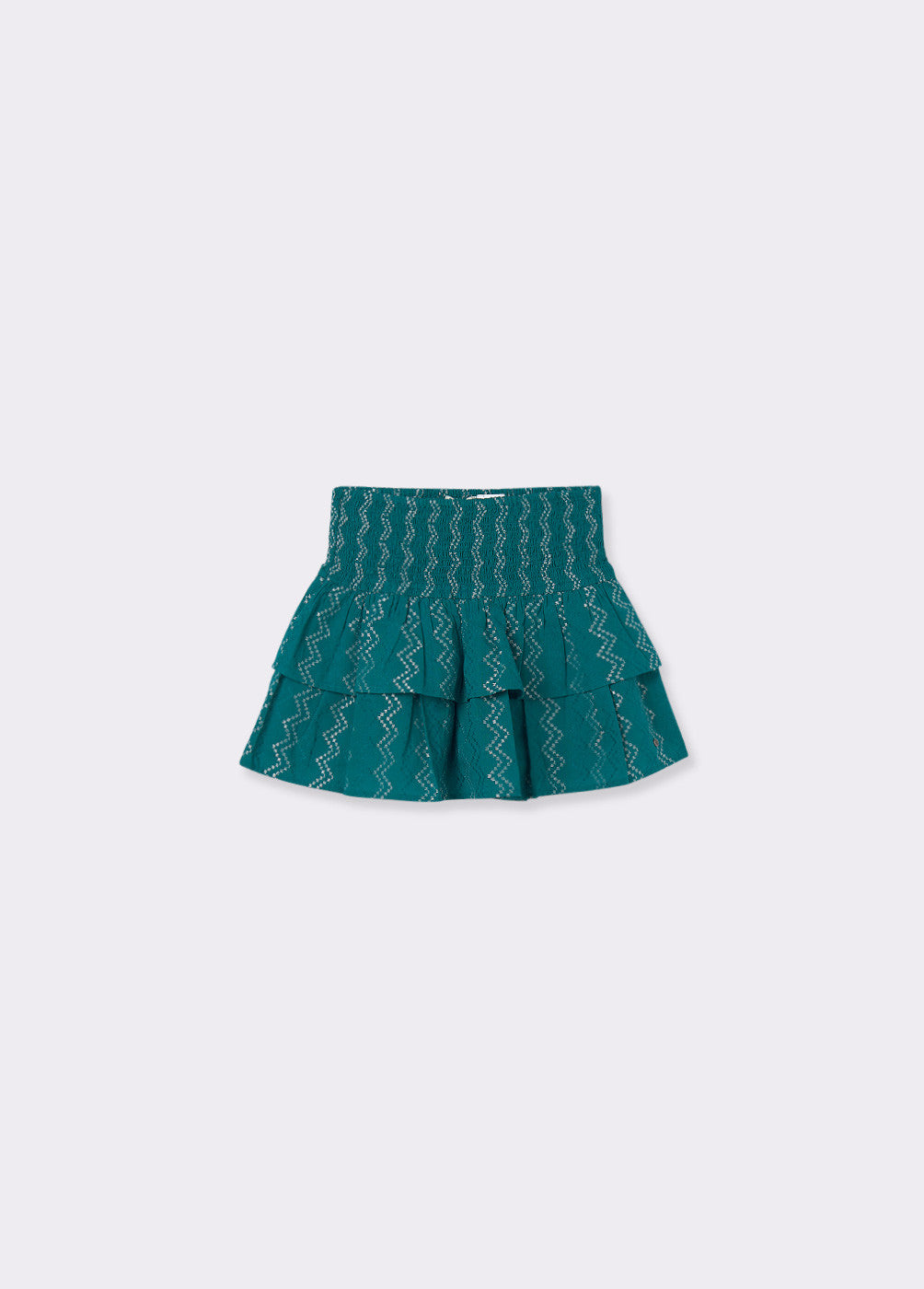 Falda volantes zig zag
