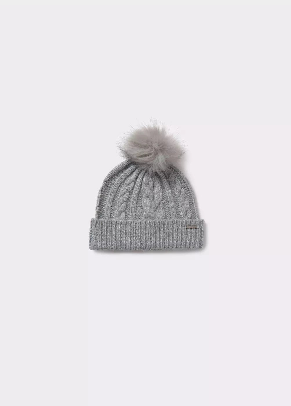Gorro trenza bola pelo