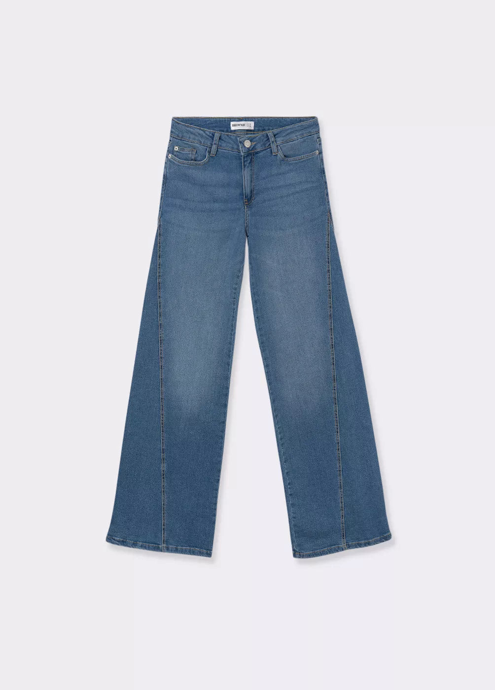 Jeans acampanados corte lateral