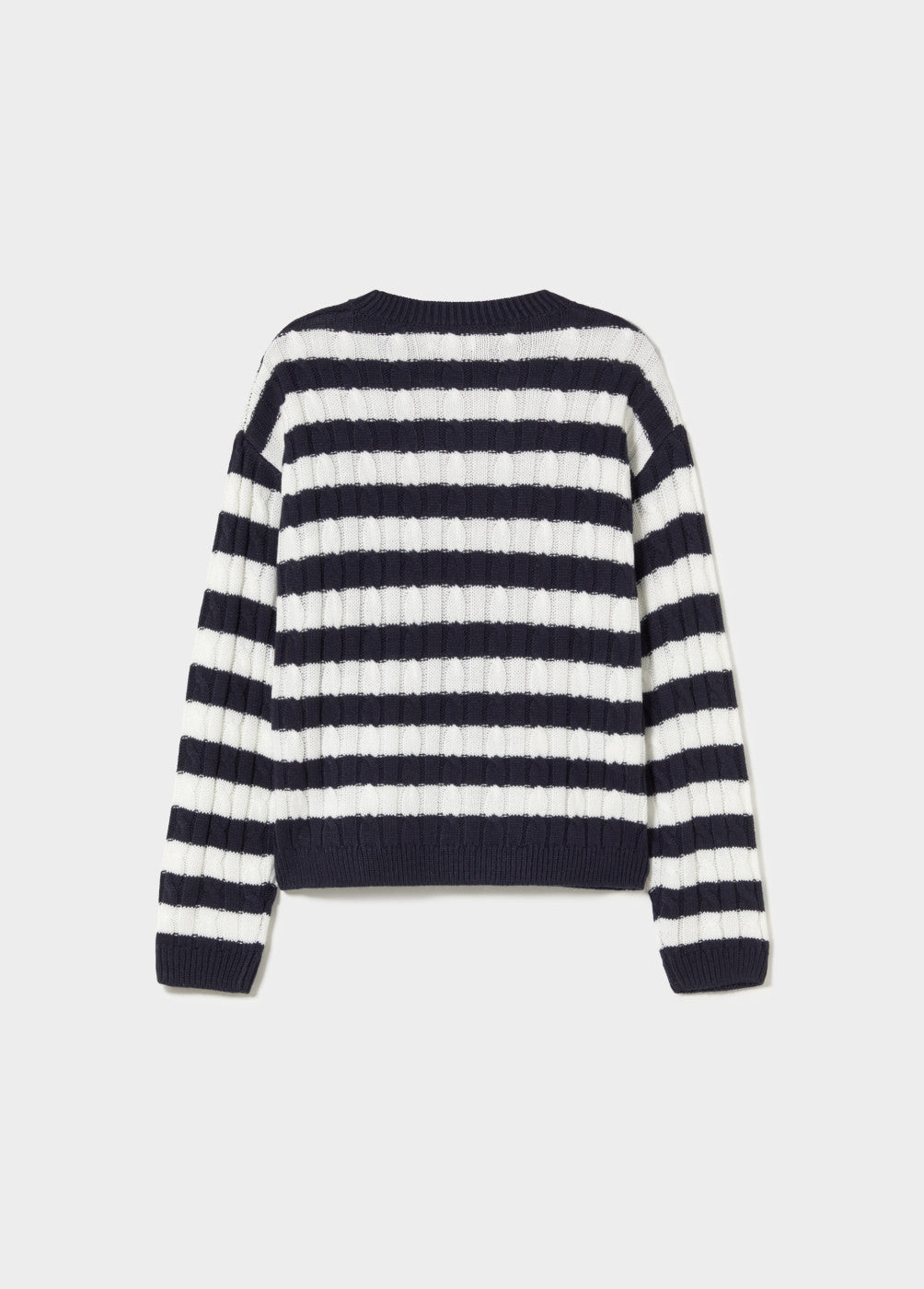 Jersey trenzas rayas bordado perrito