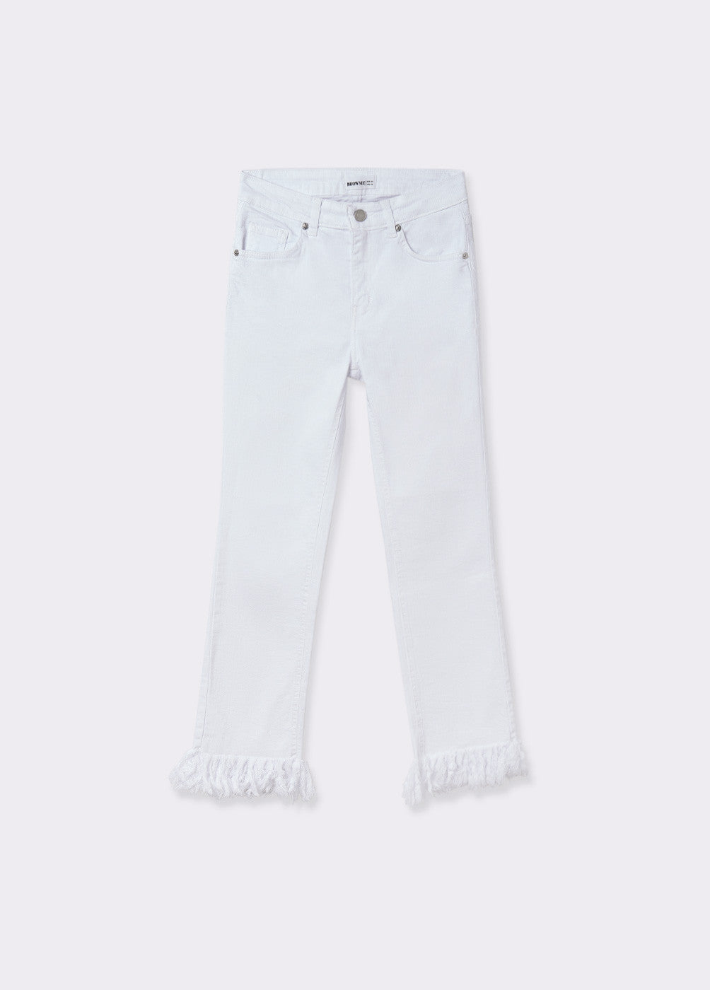 Pantalón bajo desflecado