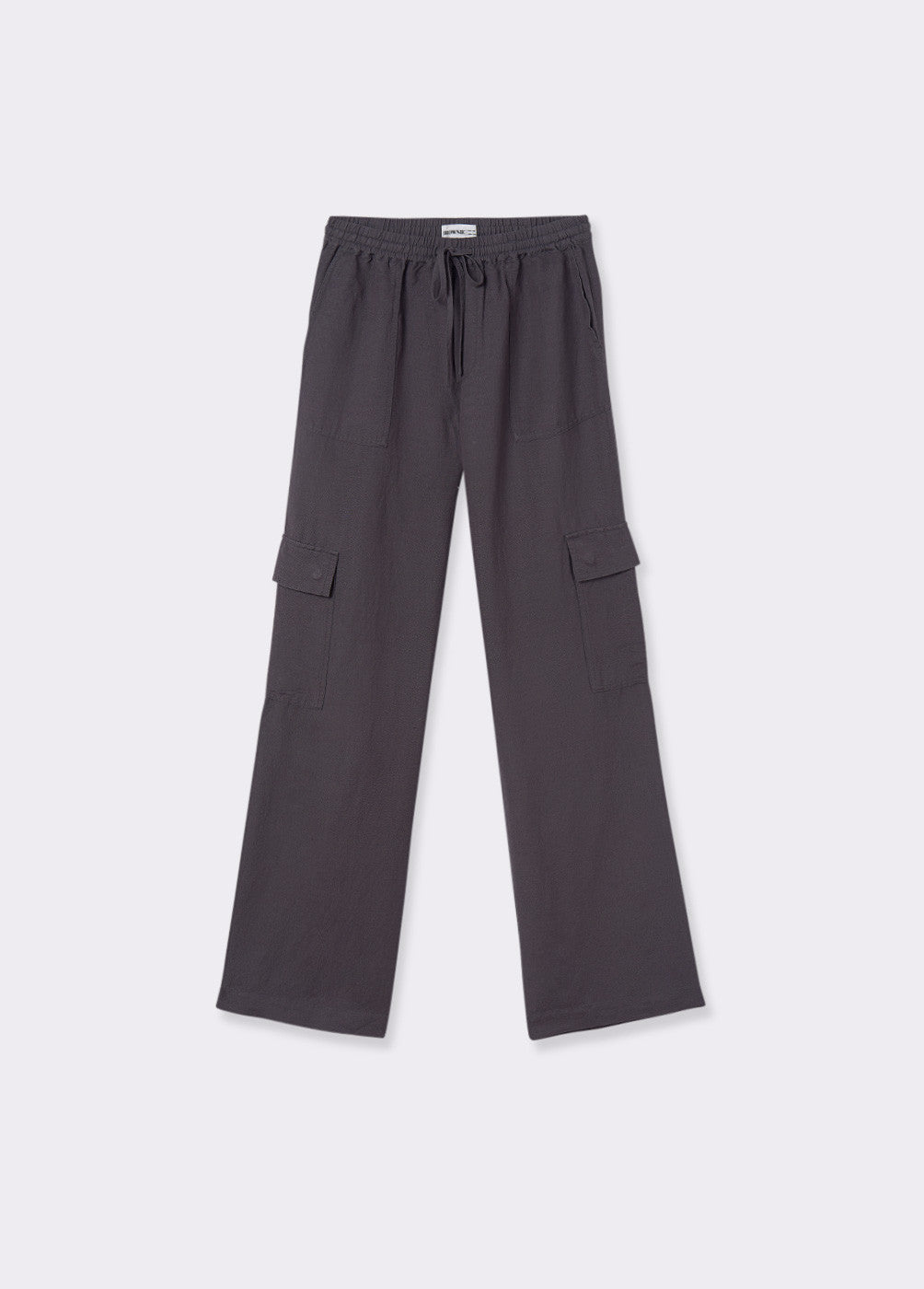 Pantalón bolsillos cargo lino