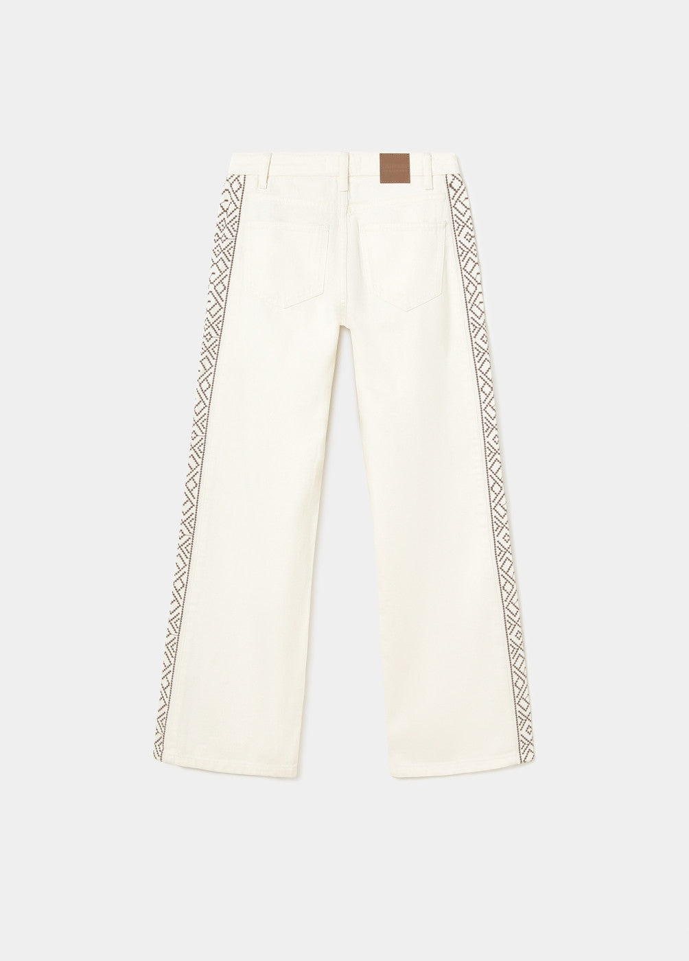 Pantalón bordados lateral