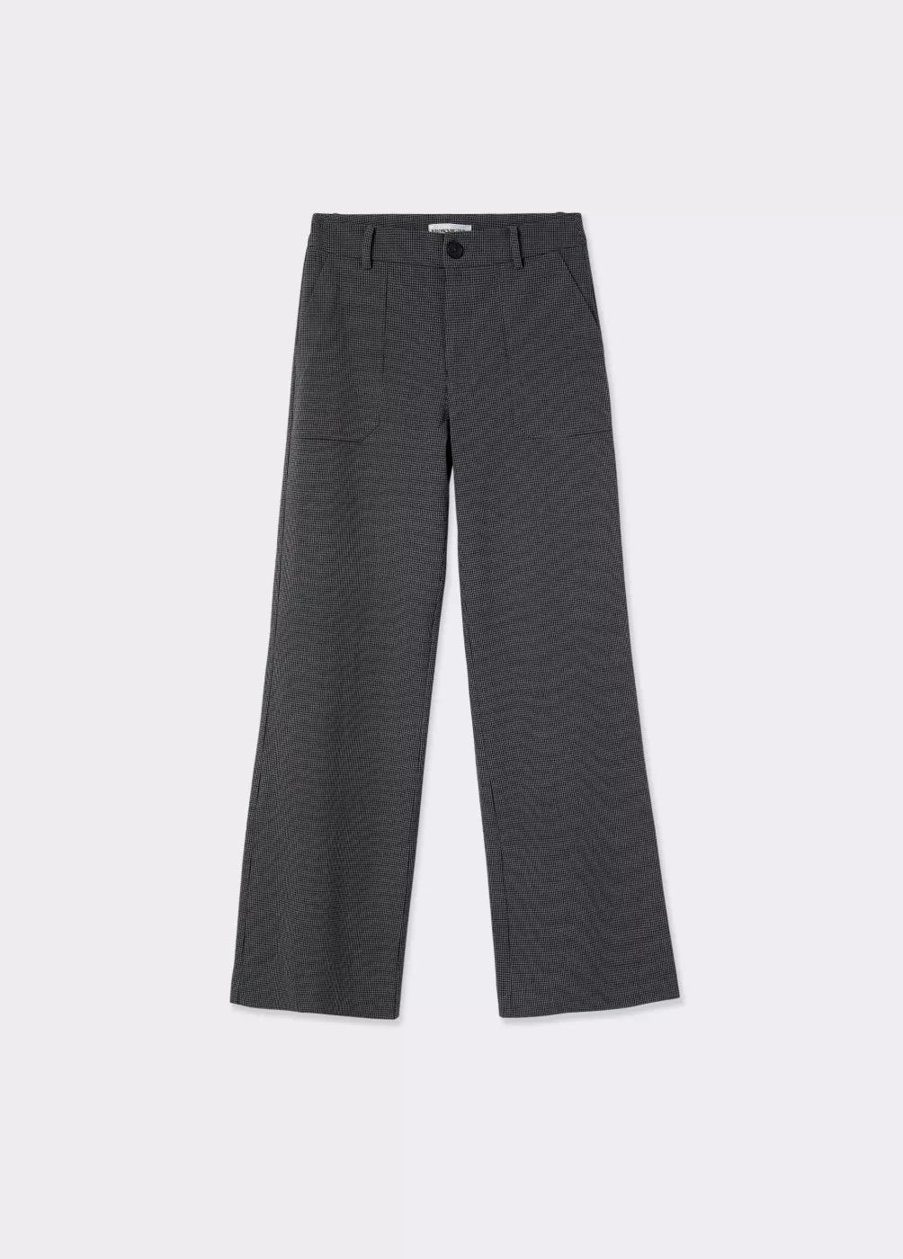 Pantalón flare cuadrito