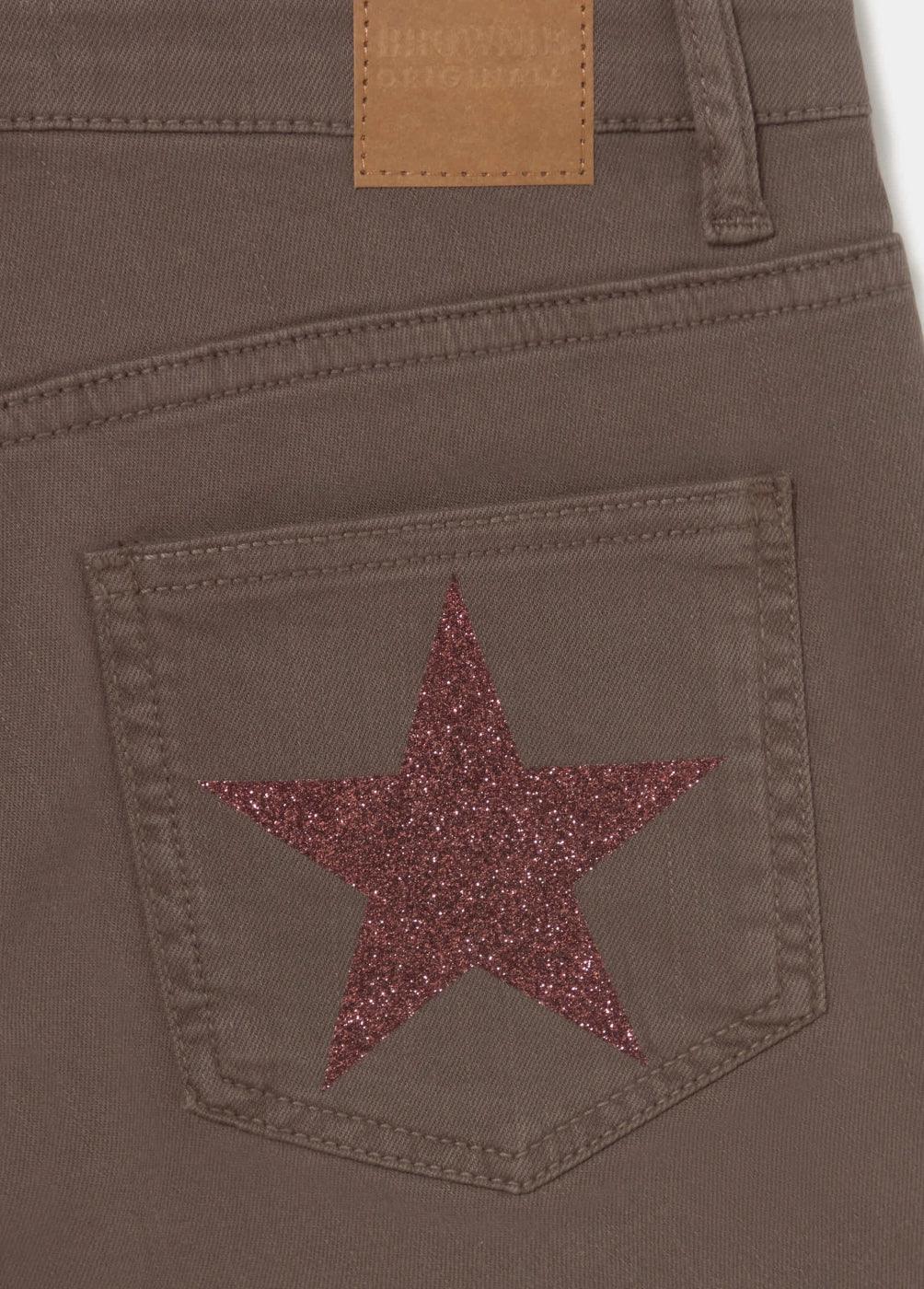 Short patch glitter