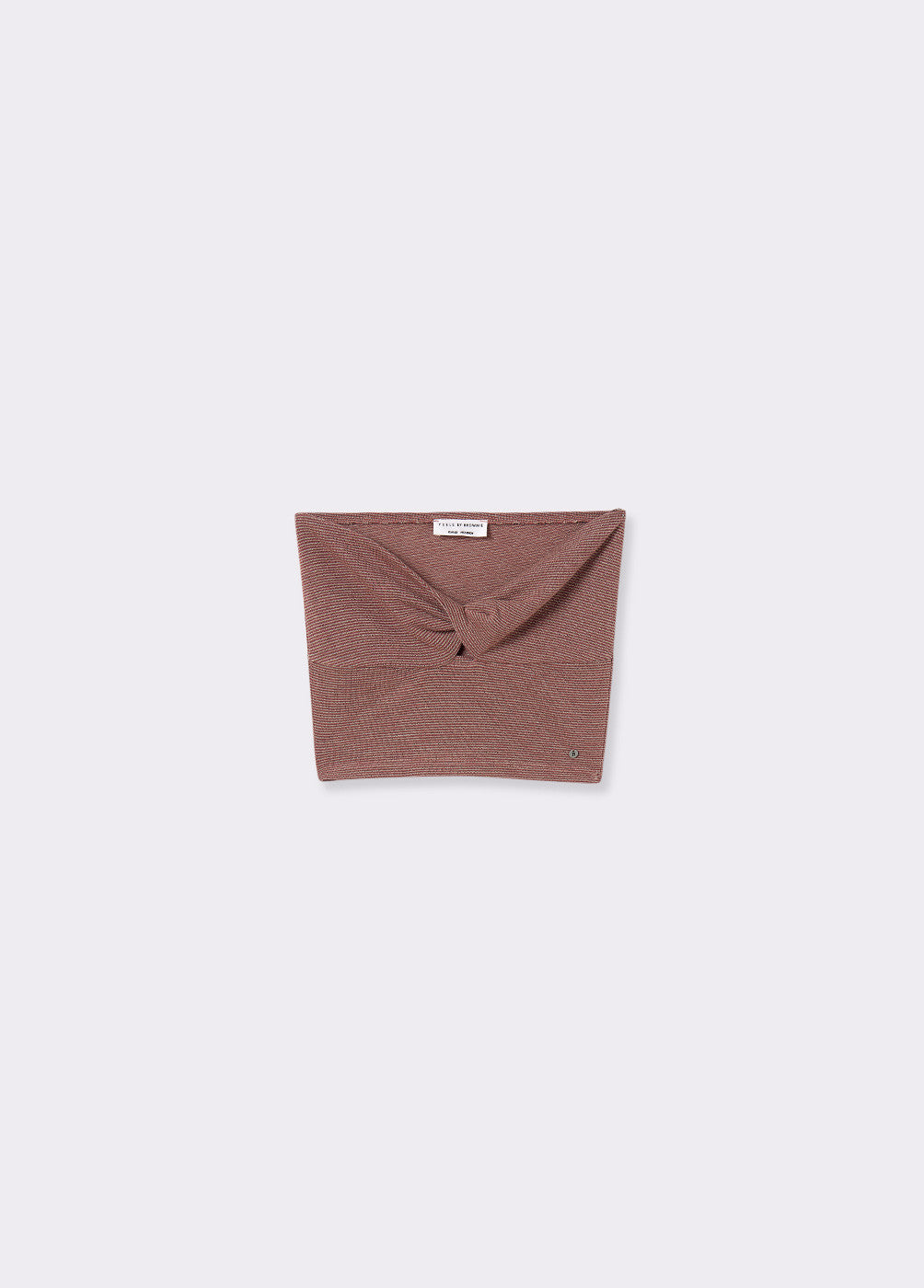 Top palabra de honor raya tejida