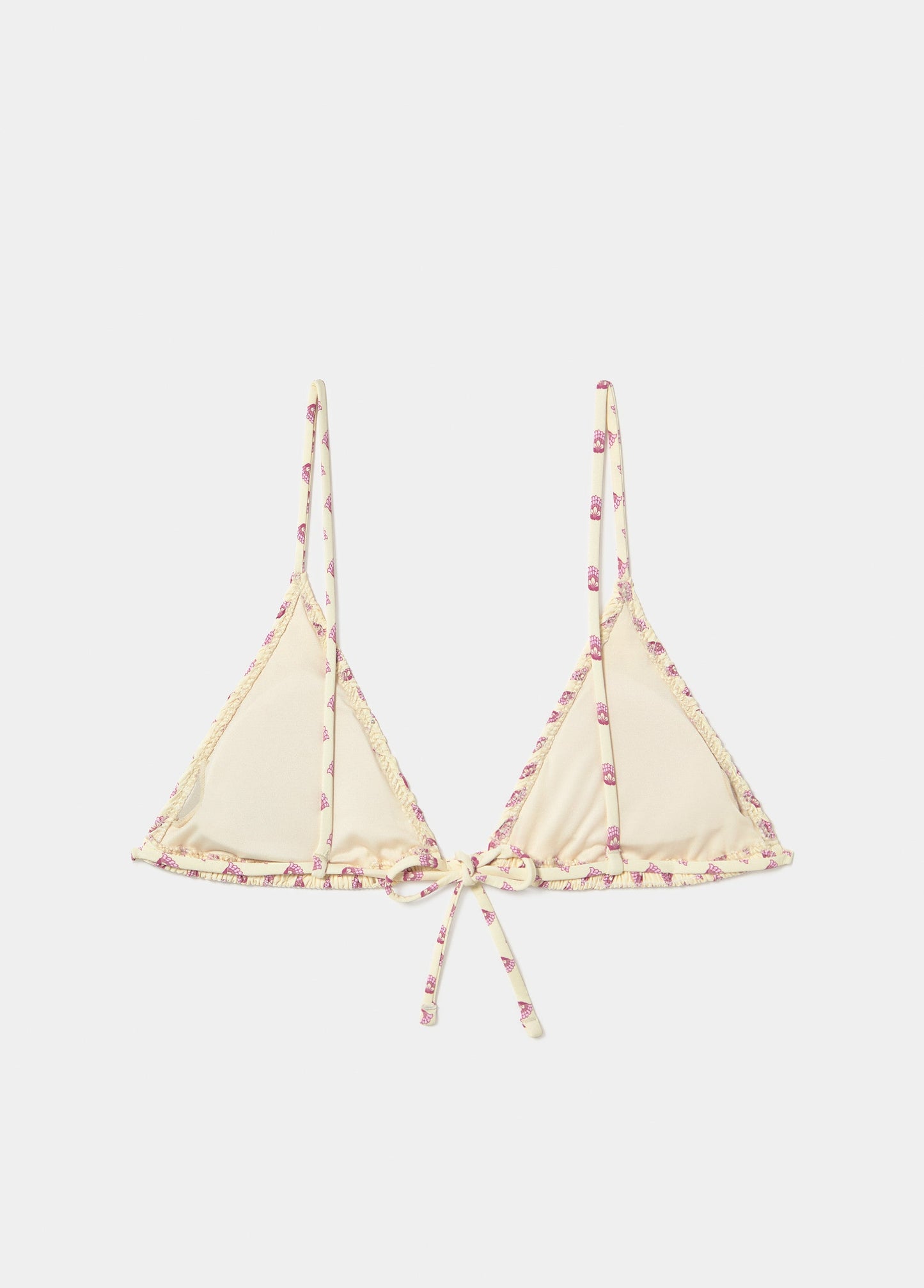 Top triangular smock estampado