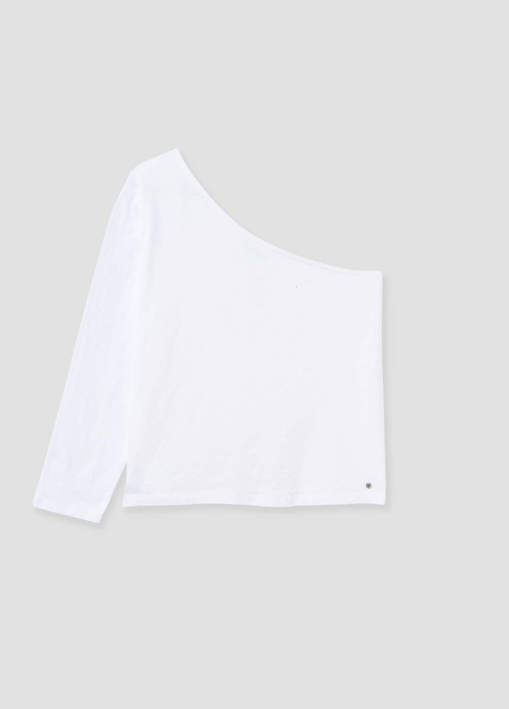 Camiseta asimétrica algodón flame