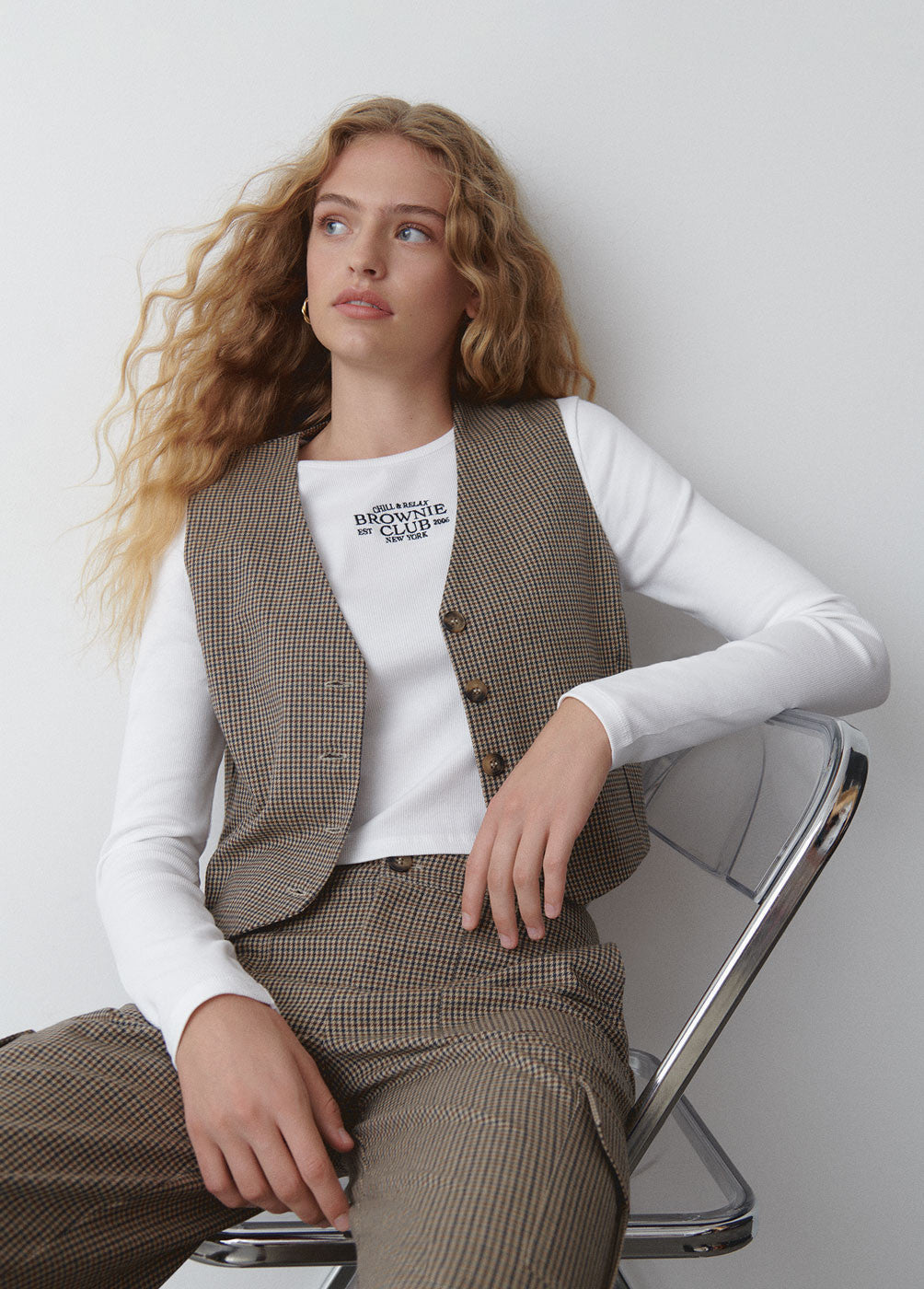 Chaleco sastre cuadros – Brownie MX - Main Image