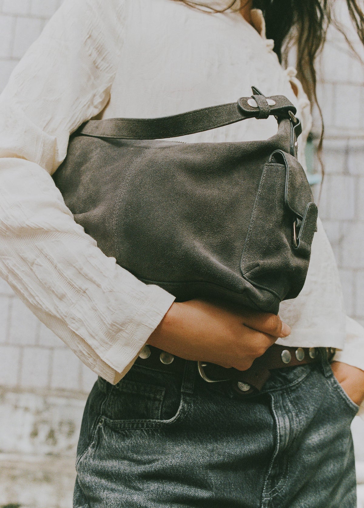 Bolso hombro bolsillos