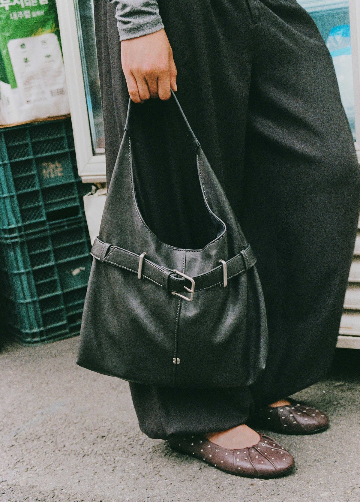 Bolso hombro hebilla