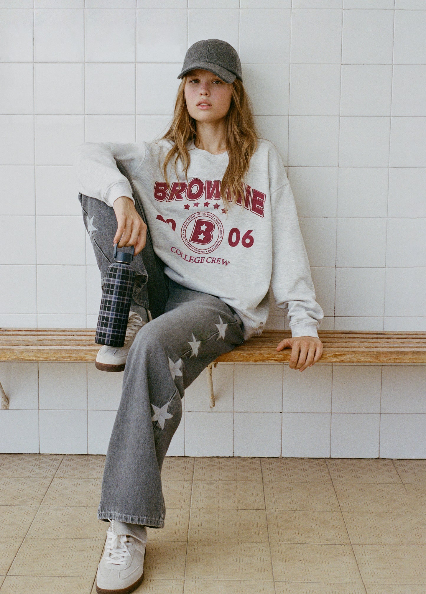 Jeans relaxed estrellas lateral