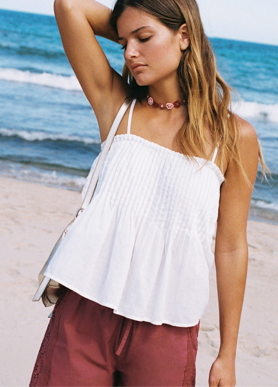 Collar flores beads