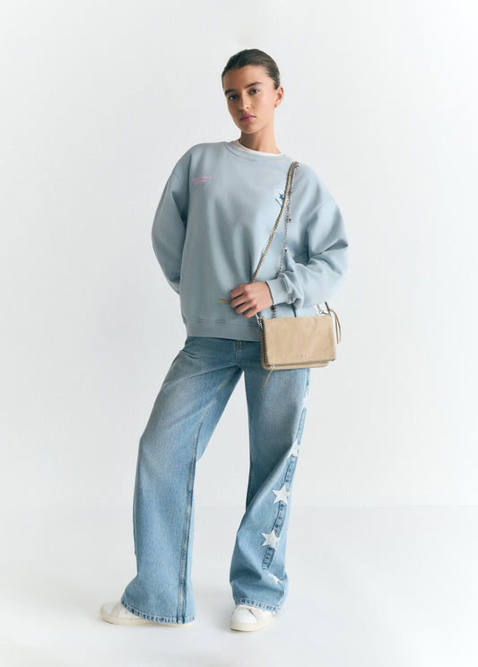 Bolso solapa bolitas