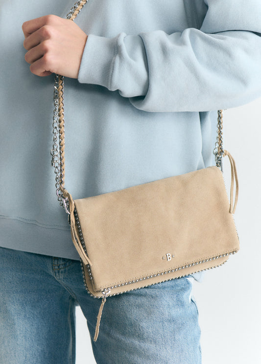 Bolso solapa bolitas