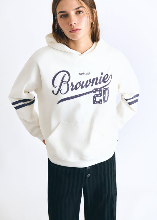 Sudadera capucha print aniversario