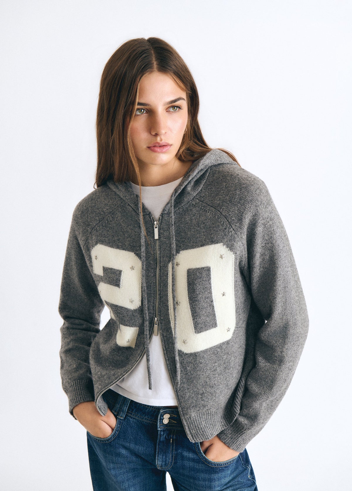 Chaqueta punto capucha 20