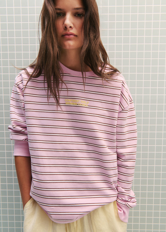 Sudadera fina rayas print