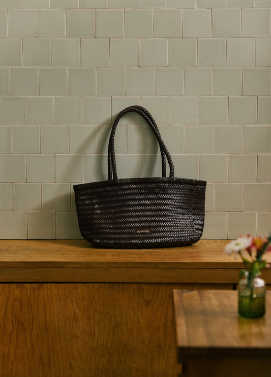 Shopper trenzado piel