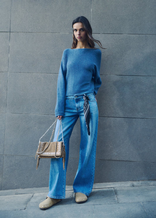 Jersey slouchy hilo textura