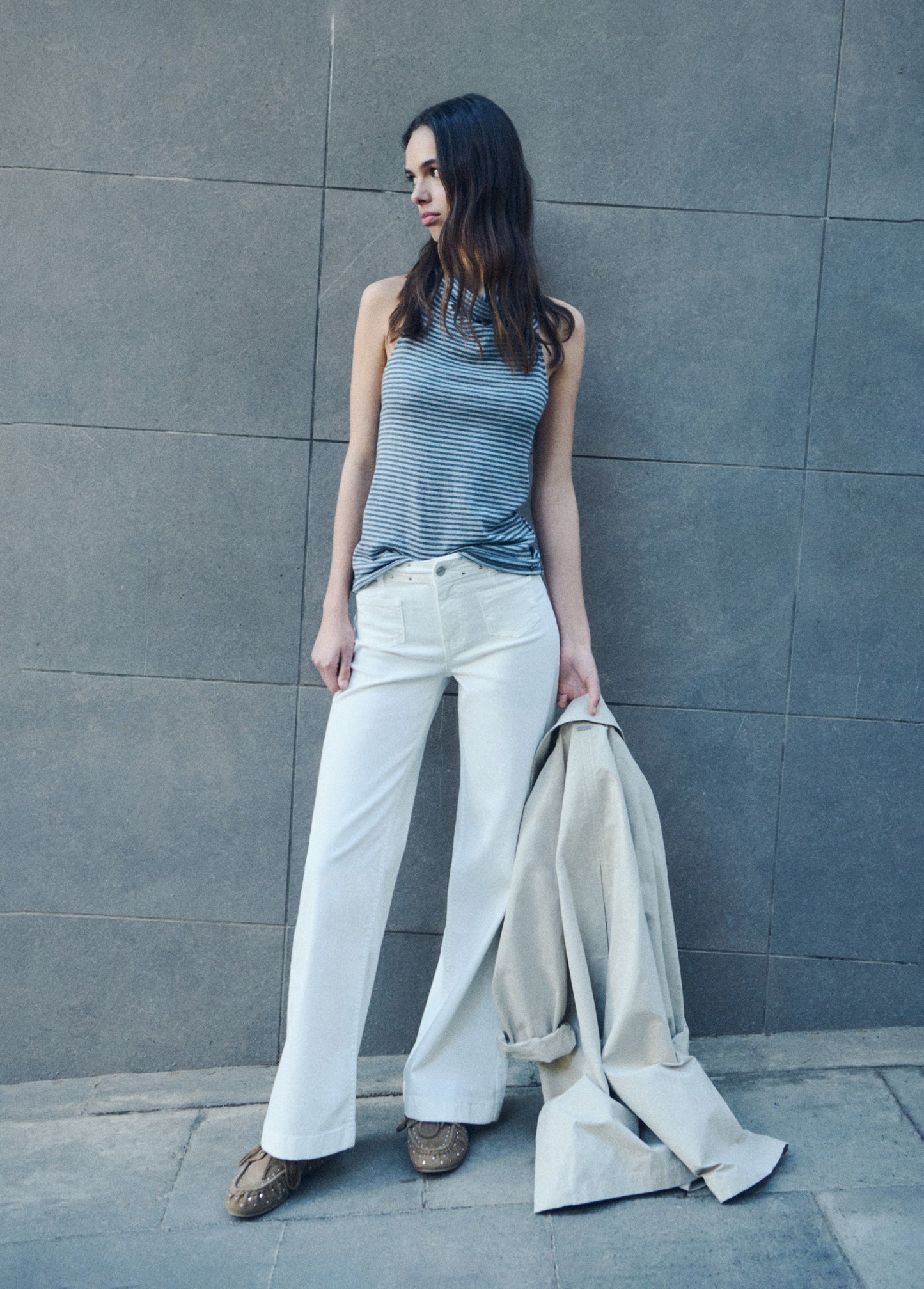 Pantalón bolsillo parche glitter