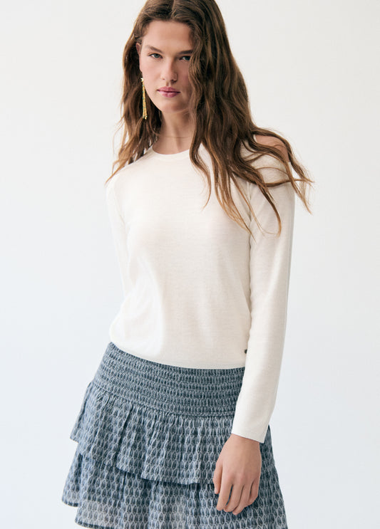 Jersey apertura hombros lentejuela