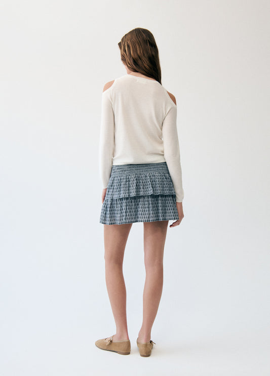 Jersey apertura hombros lentejuela