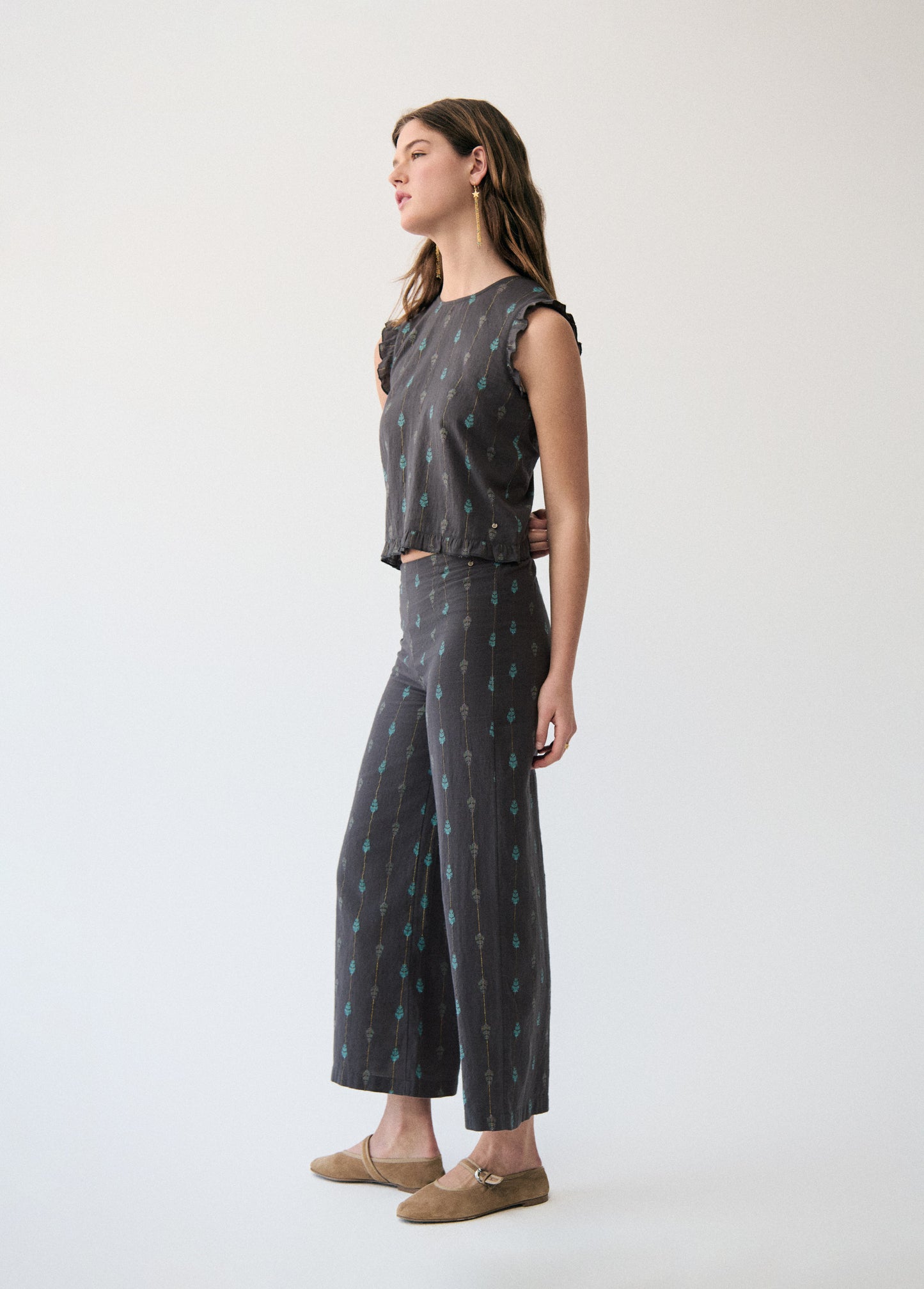 Pantalon dobby