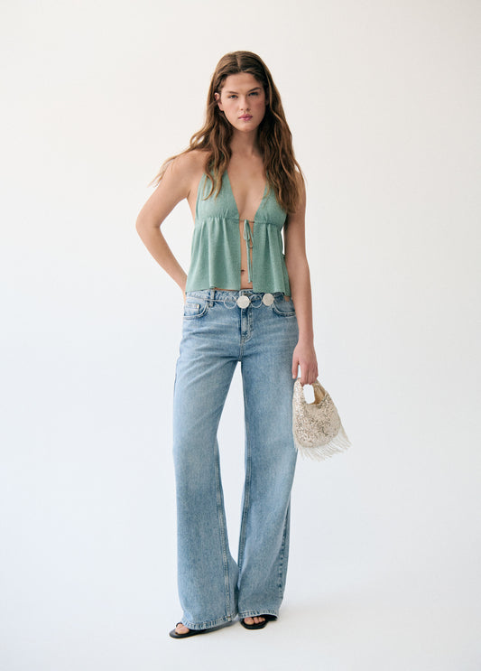 Top halter cortina