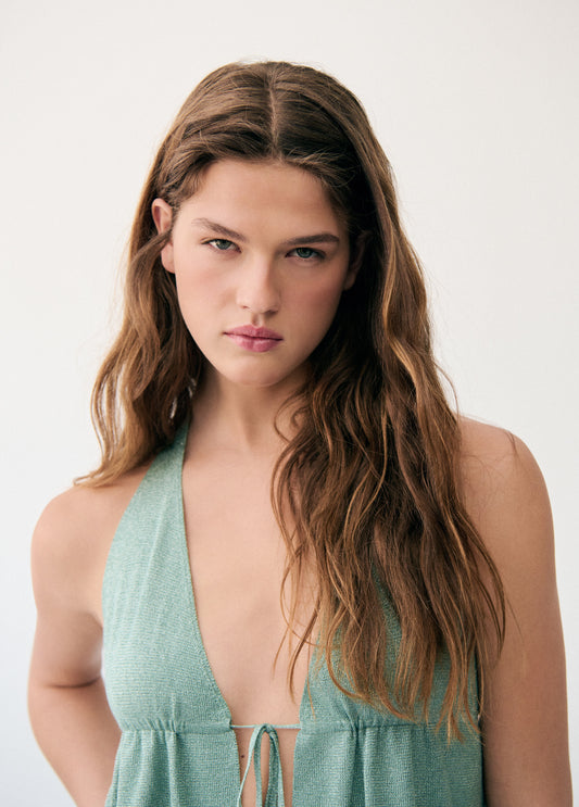 Top halter cortina