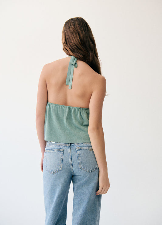 Top halter cortina