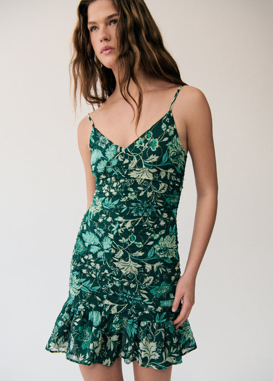 Vestido mini lentejuelas