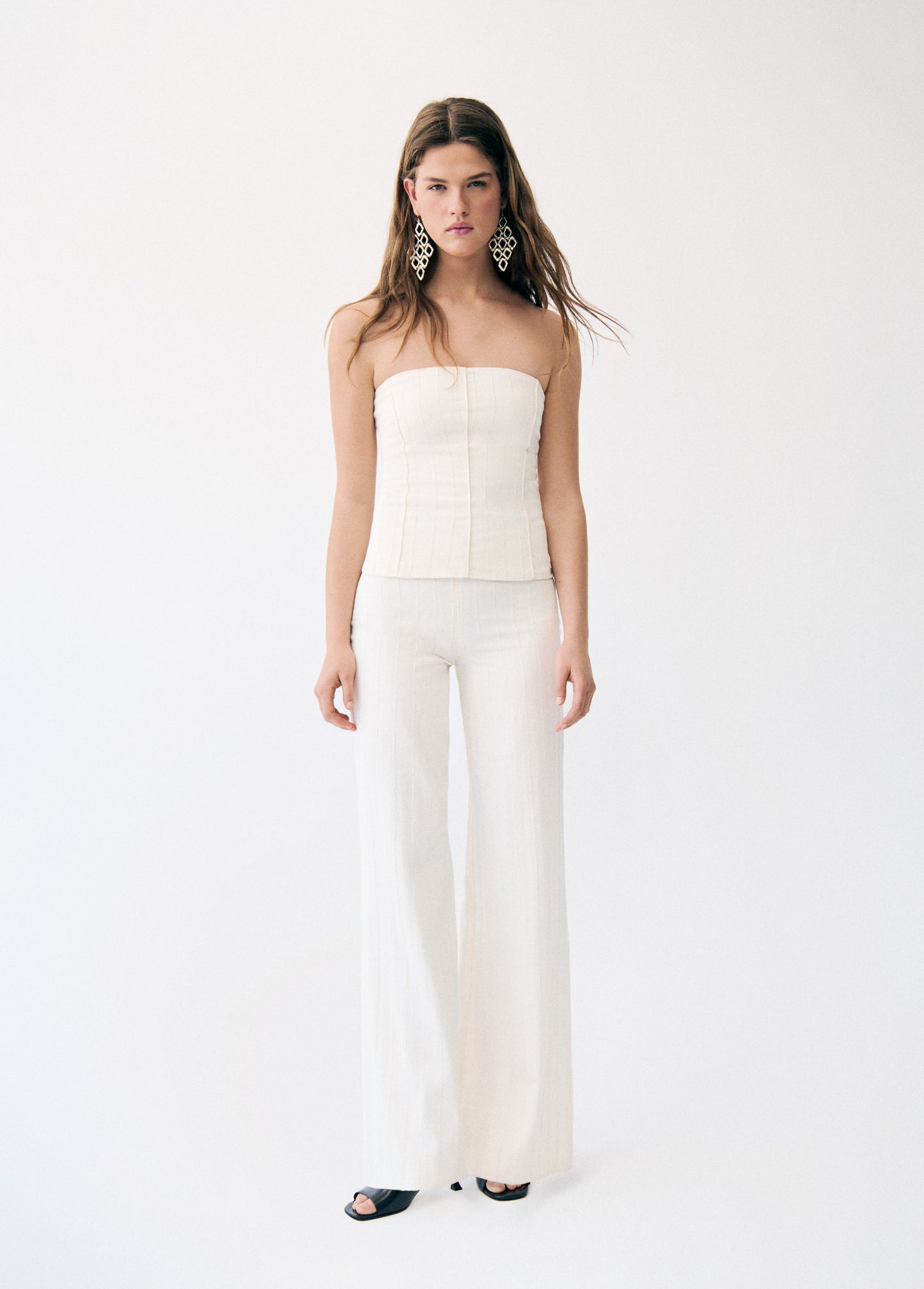 Top bandeau tejido