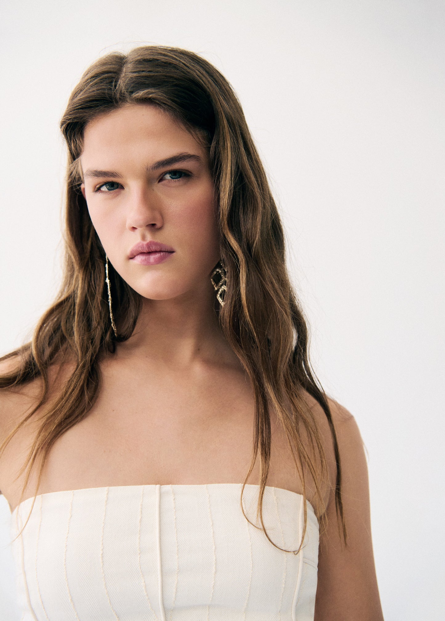 Top bandeau tejido