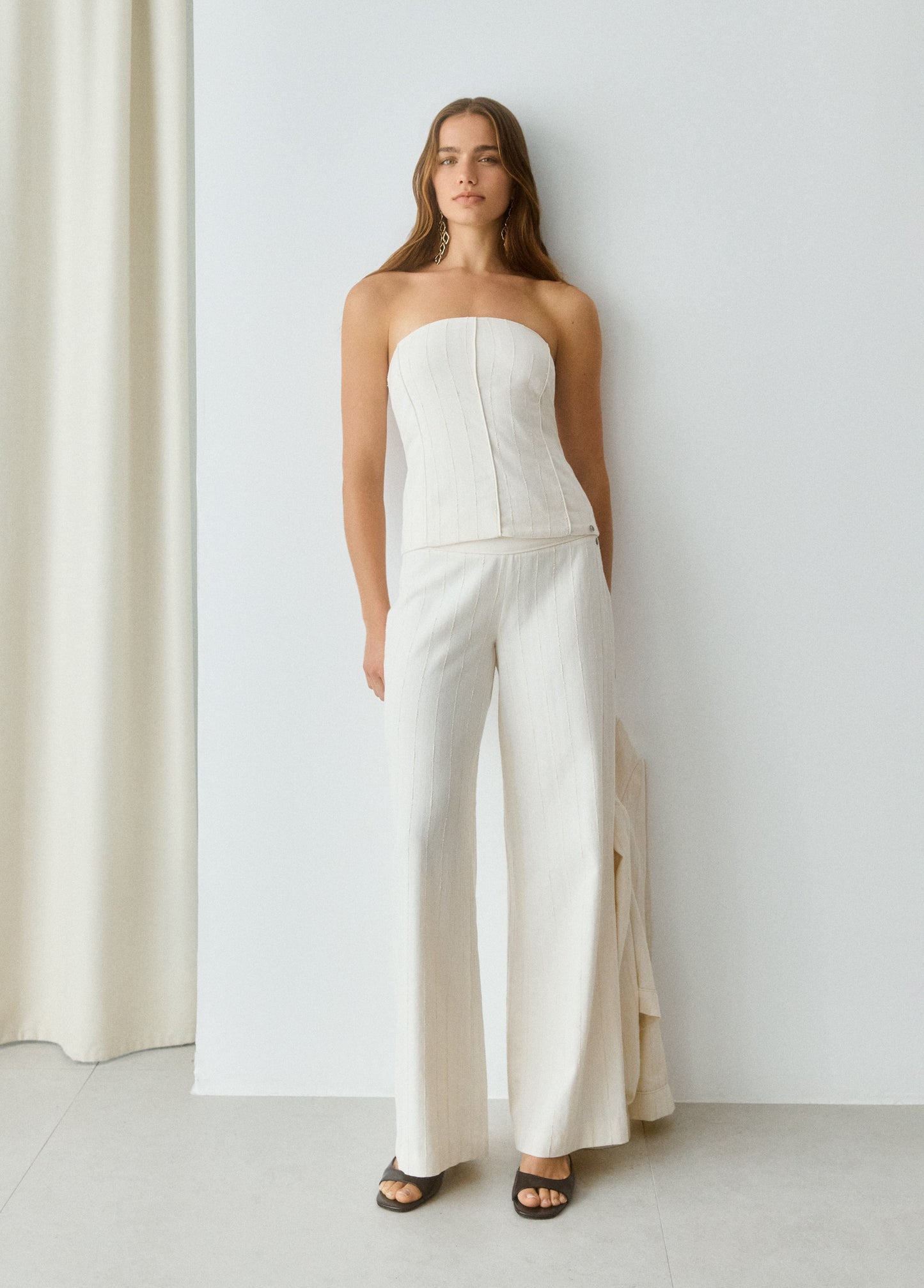 Top bandeau tejido