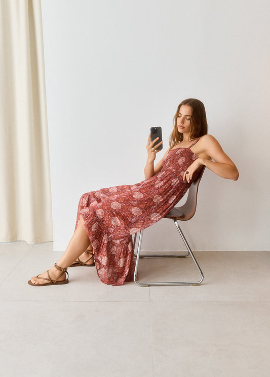 Vestido tirantes floral