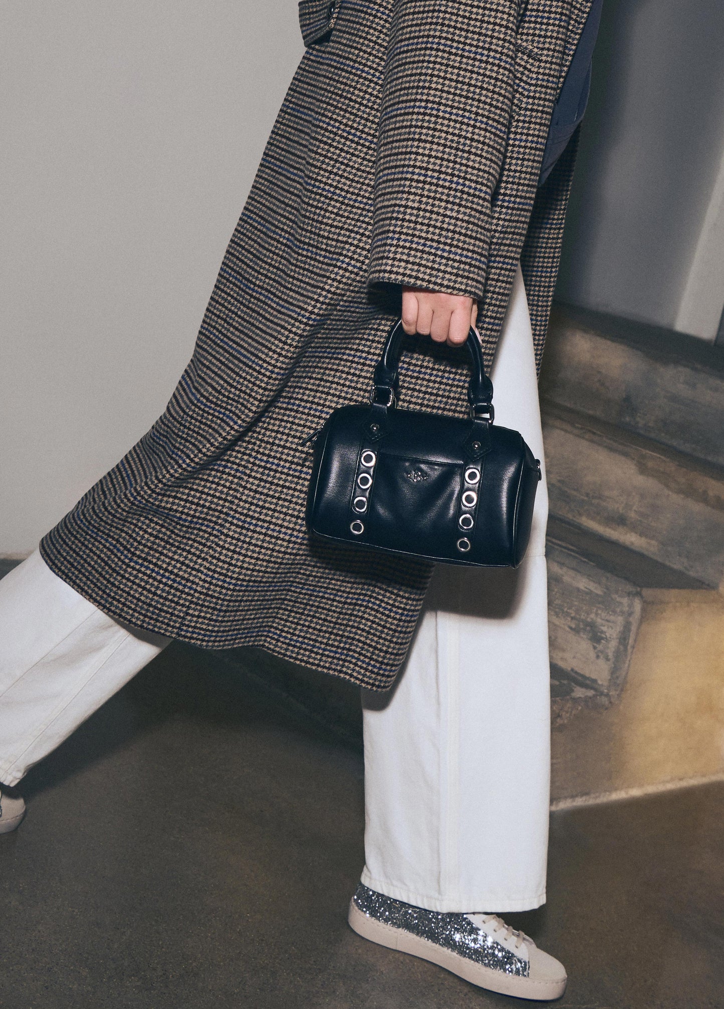 Bolso bowling eyelets