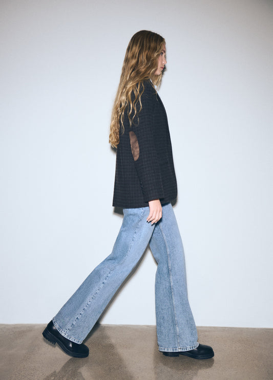 Americana de lana cuadros