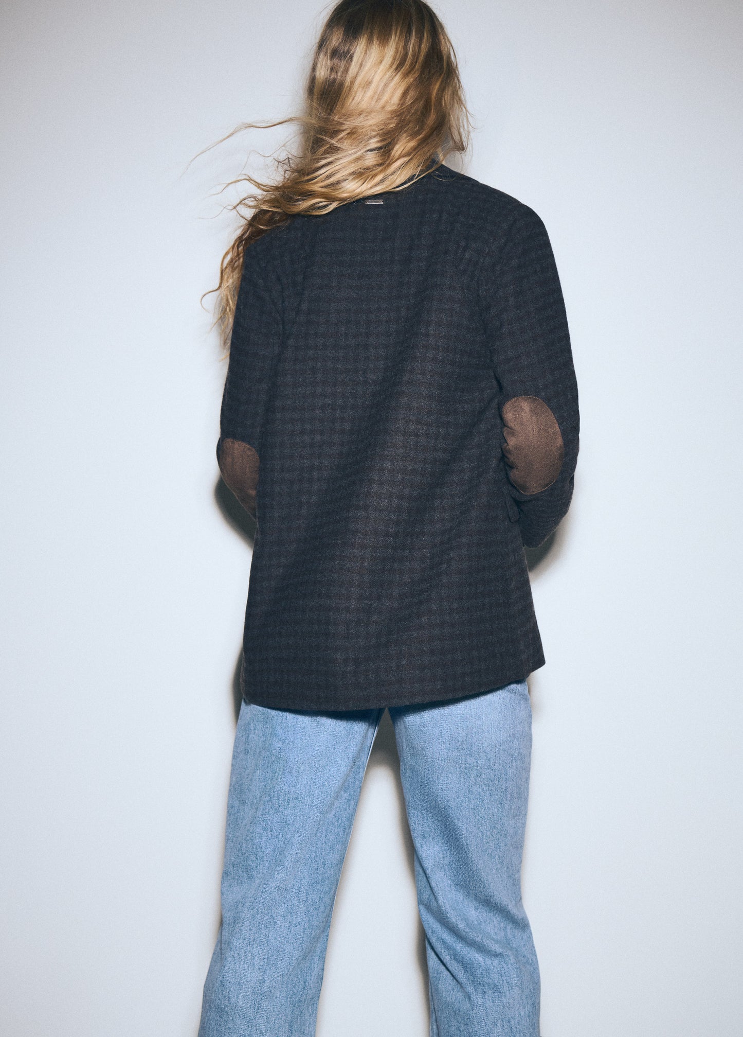 Americana de lana cuadros