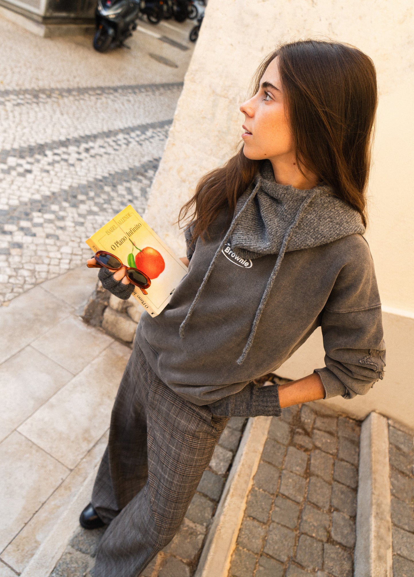 Pantalón recto cuadros