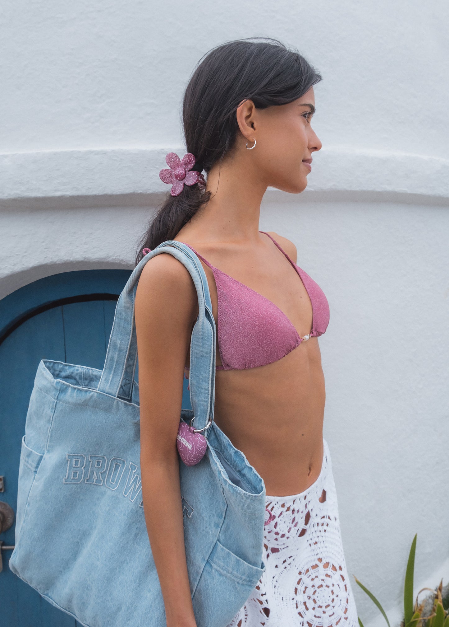 Shopper denim algodón