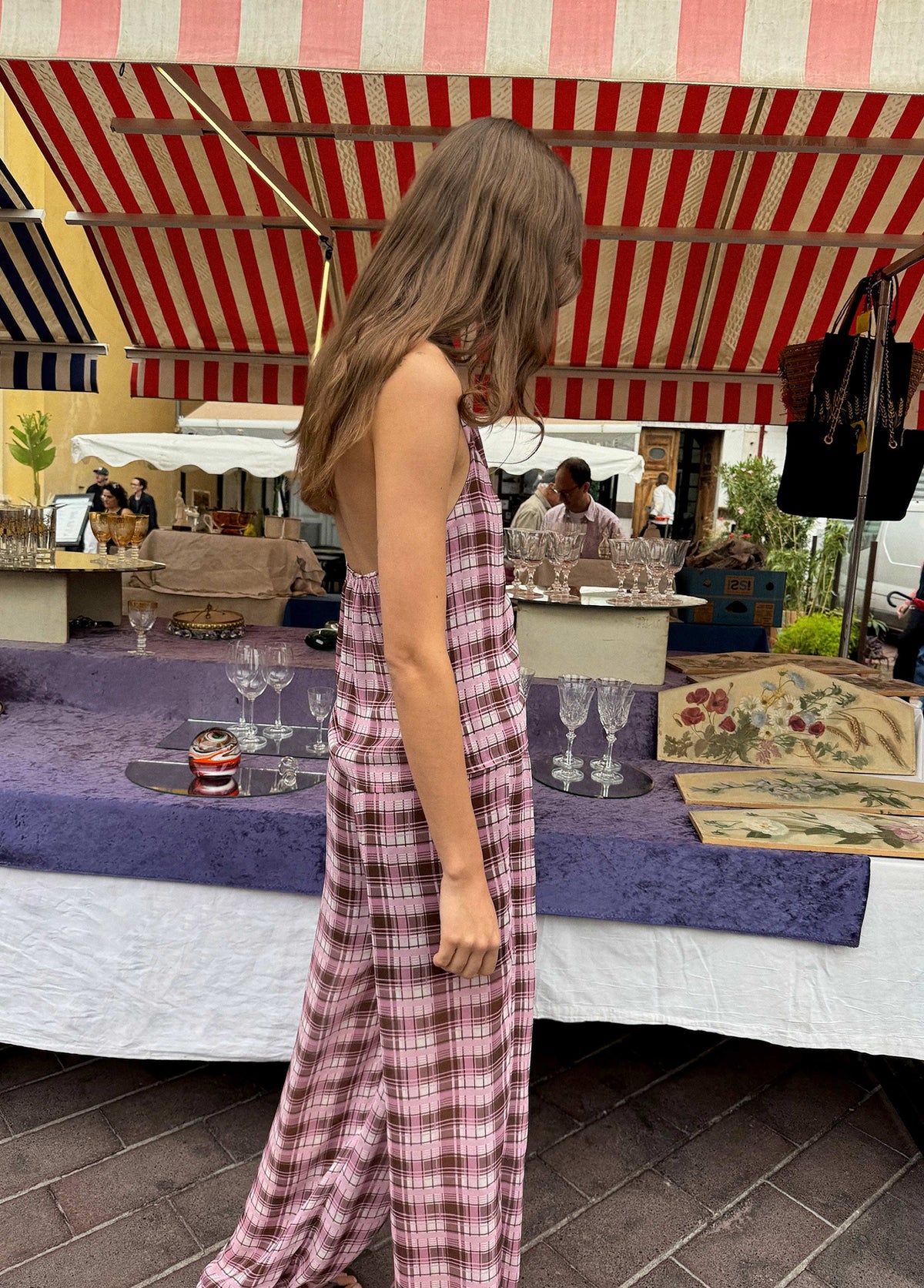 Top halter cuadros
