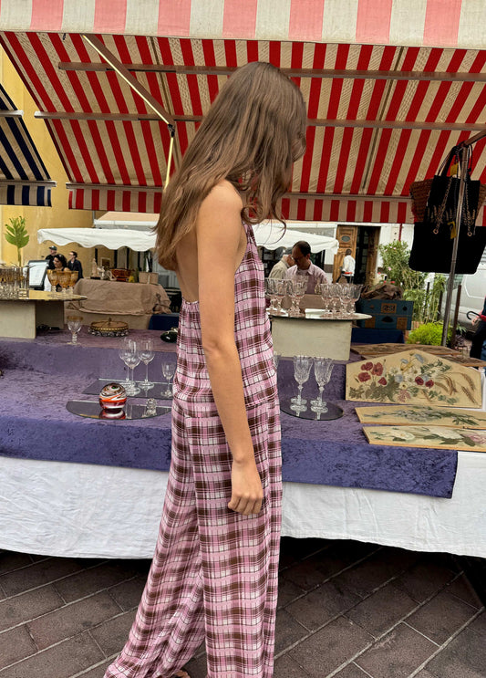 Top halter cuadros