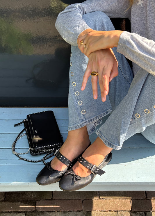 Bailarina tira eyelets