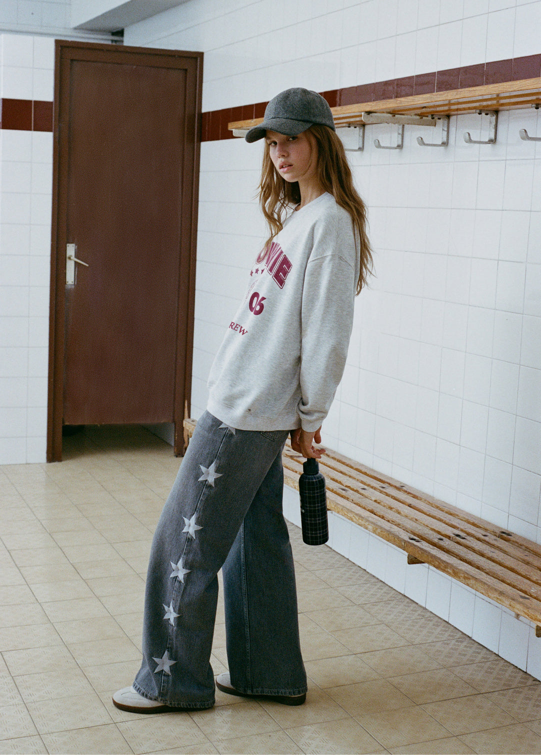 Jeans relaxed estrellas lateral