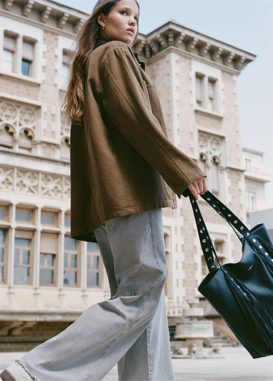Bolso shopper flecos