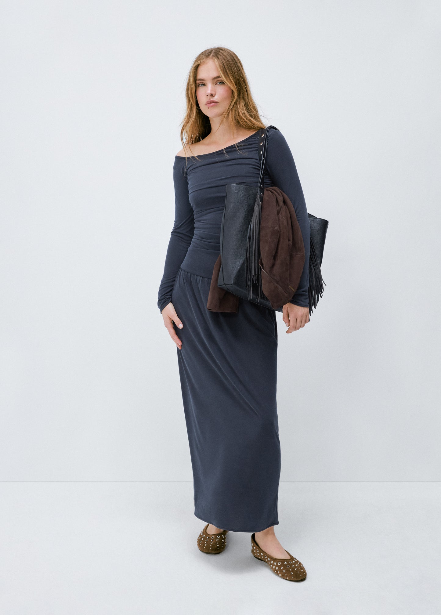 Bolso shopper flecos